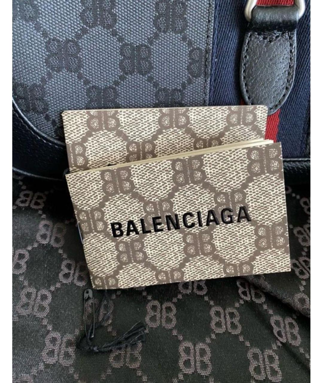 GUCCI Черная кожаная сумка с короткими ручками, фото 4