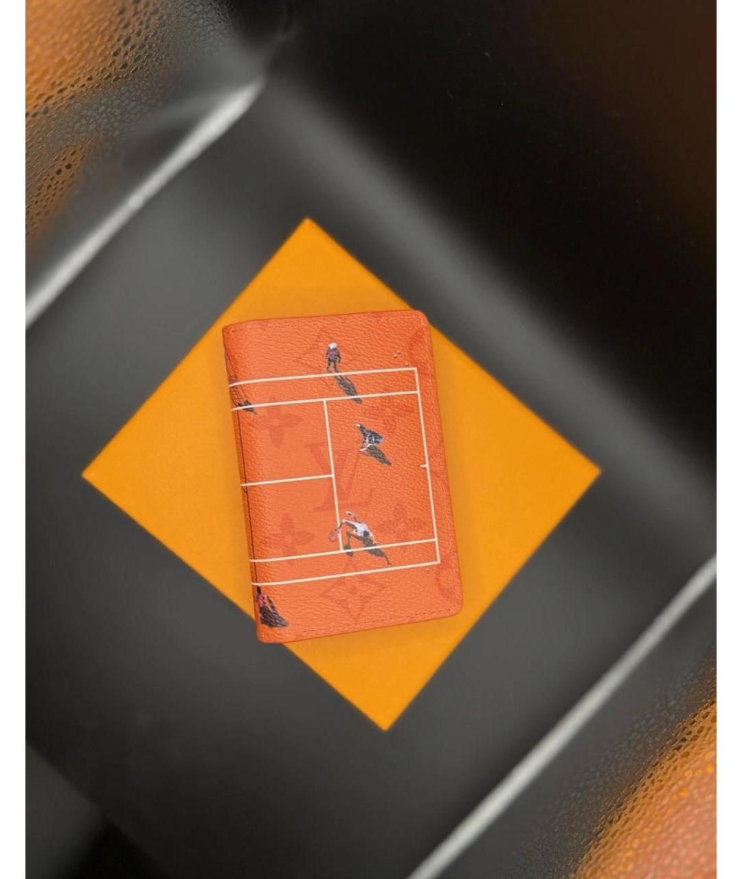 LOUIS VUITTON Оранжевая визитница, фото 4