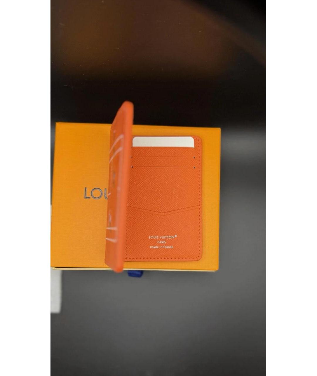 LOUIS VUITTON Оранжевая визитница, фото 2