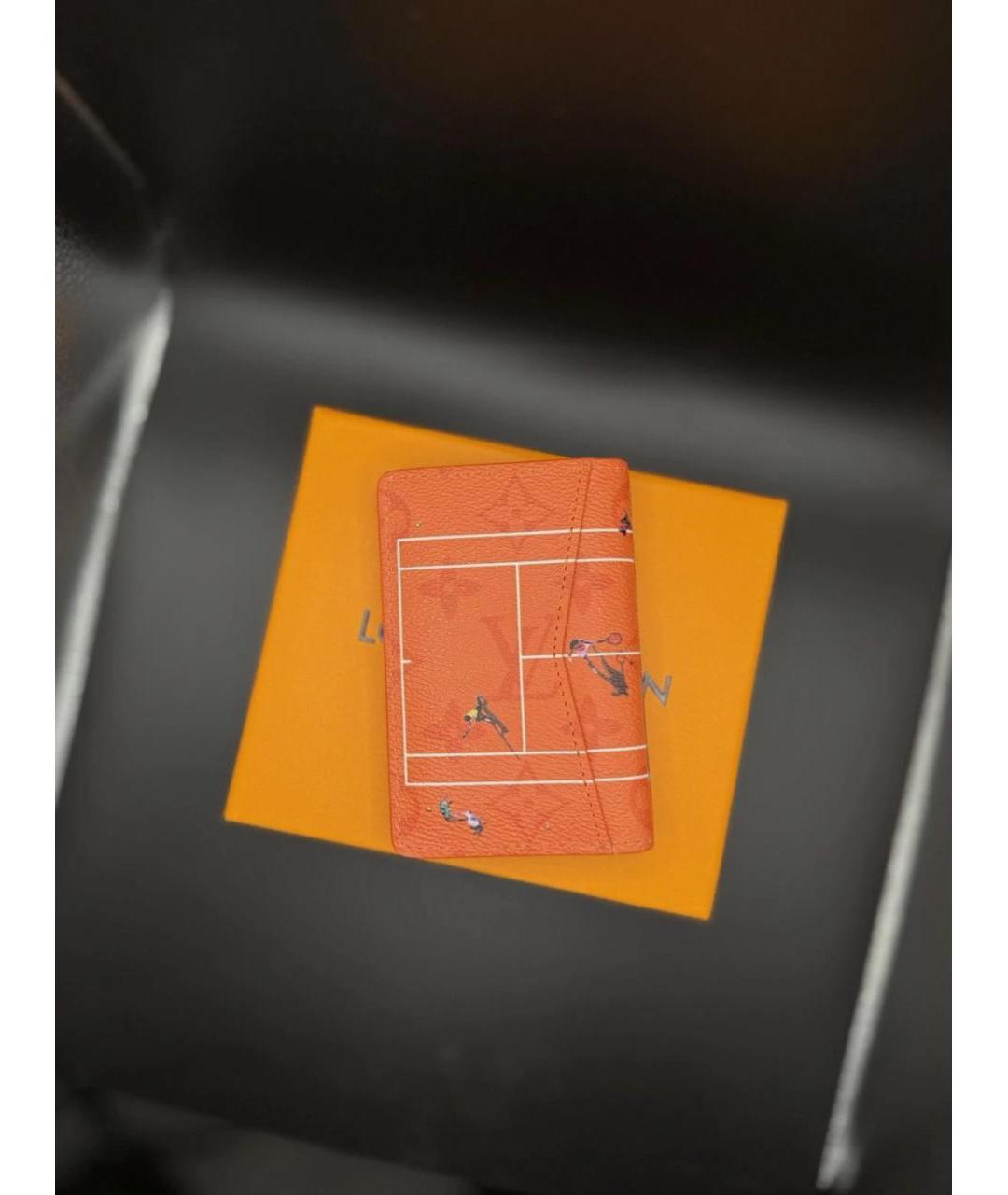 LOUIS VUITTON Оранжевая визитница, фото 3
