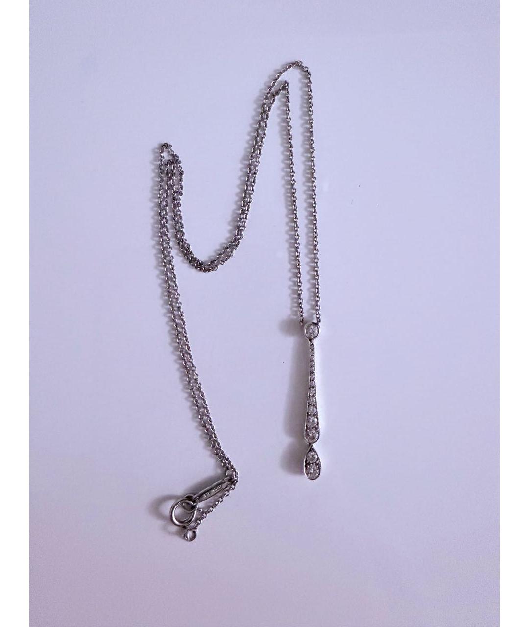 TIFFANY&CO Белая платиновая подвеска, фото 8