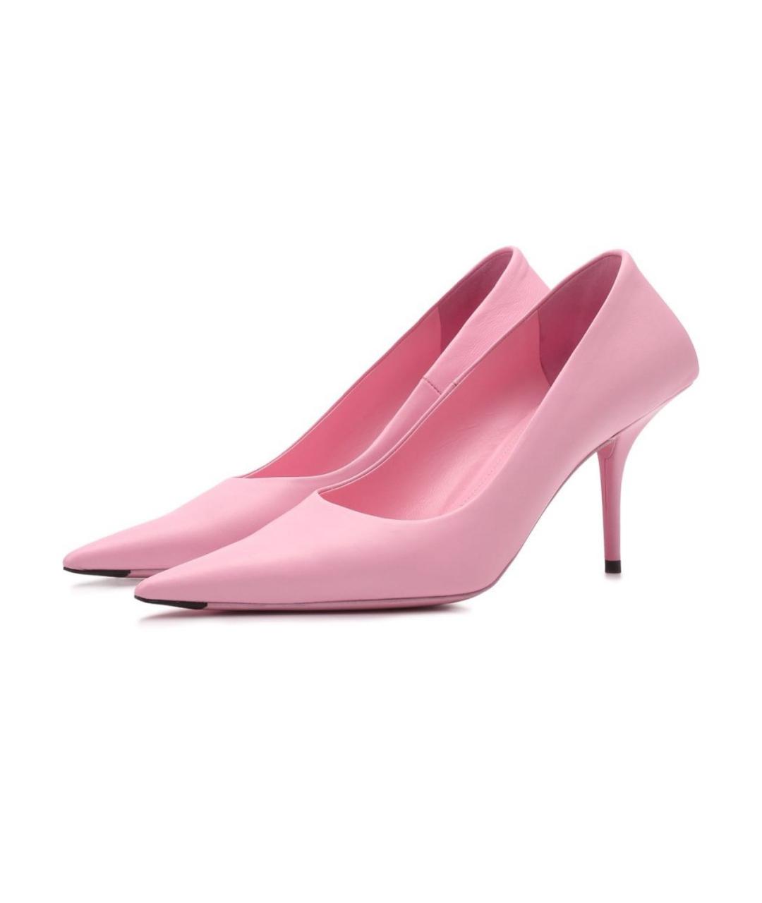 BALENCIAGA Розовые кожаные туфли, фото 2