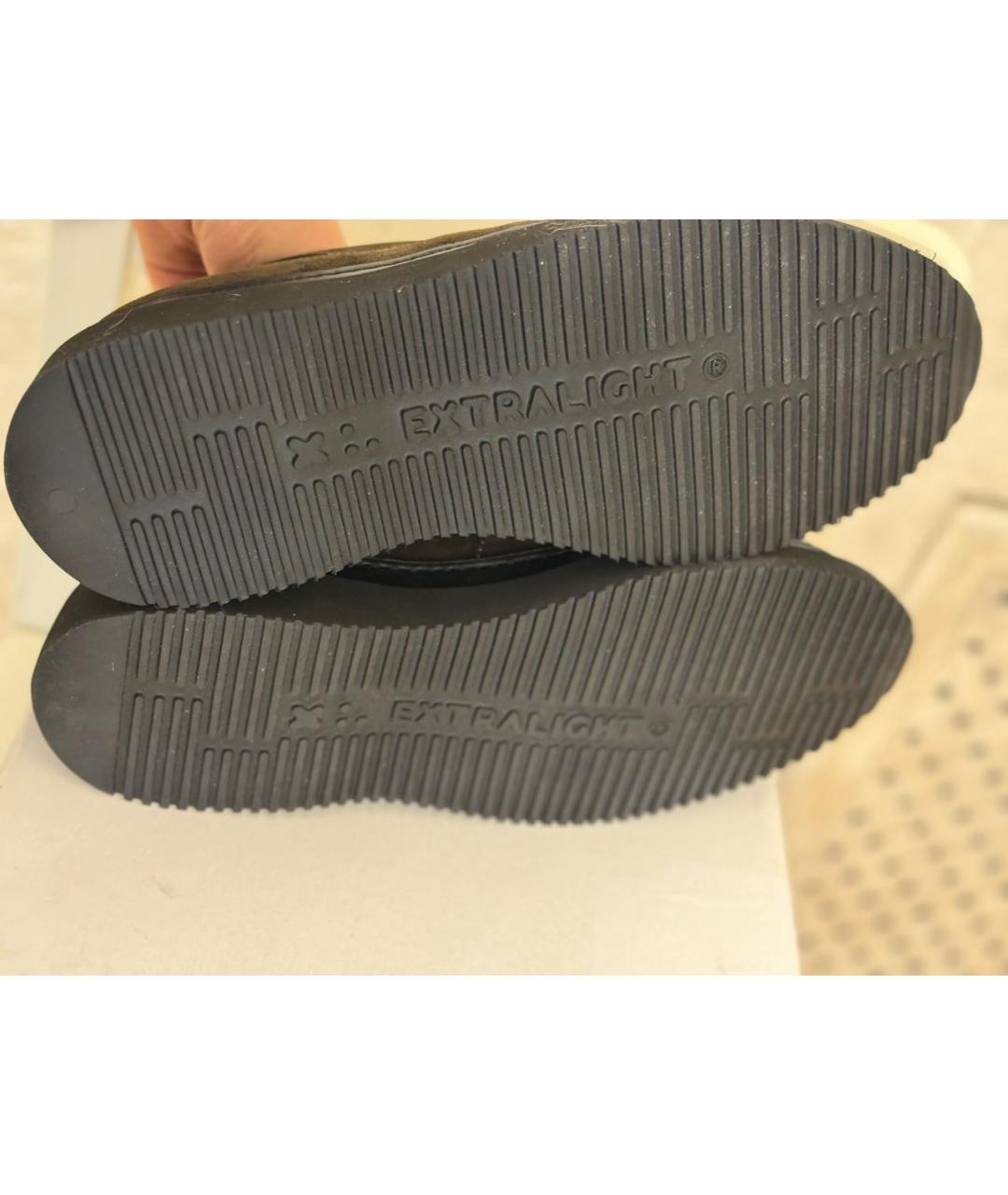 POLLINI Коричневые замшевые низкие ботинки, фото 6