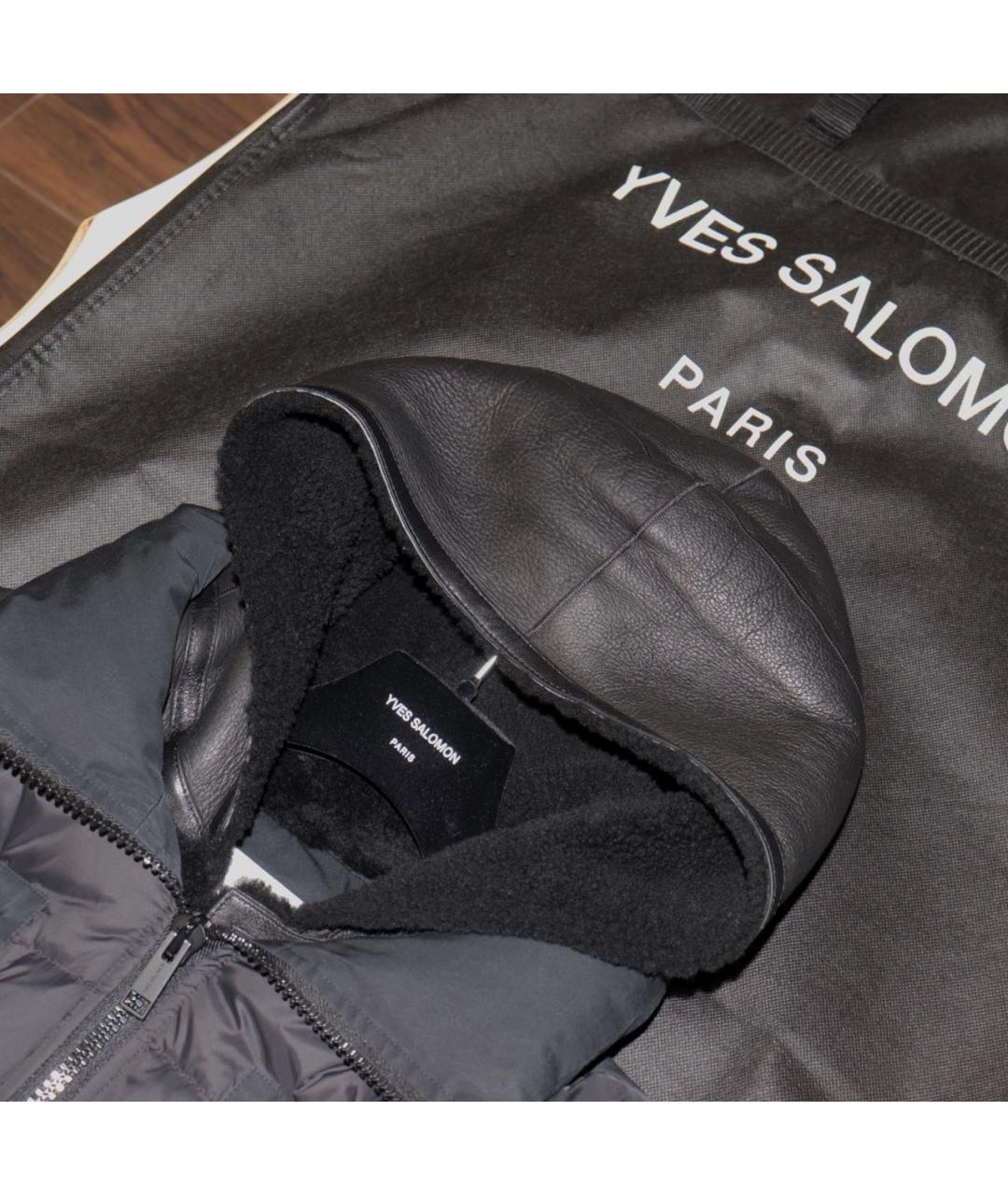 YVES SALOMON Черный пуховик, фото 4