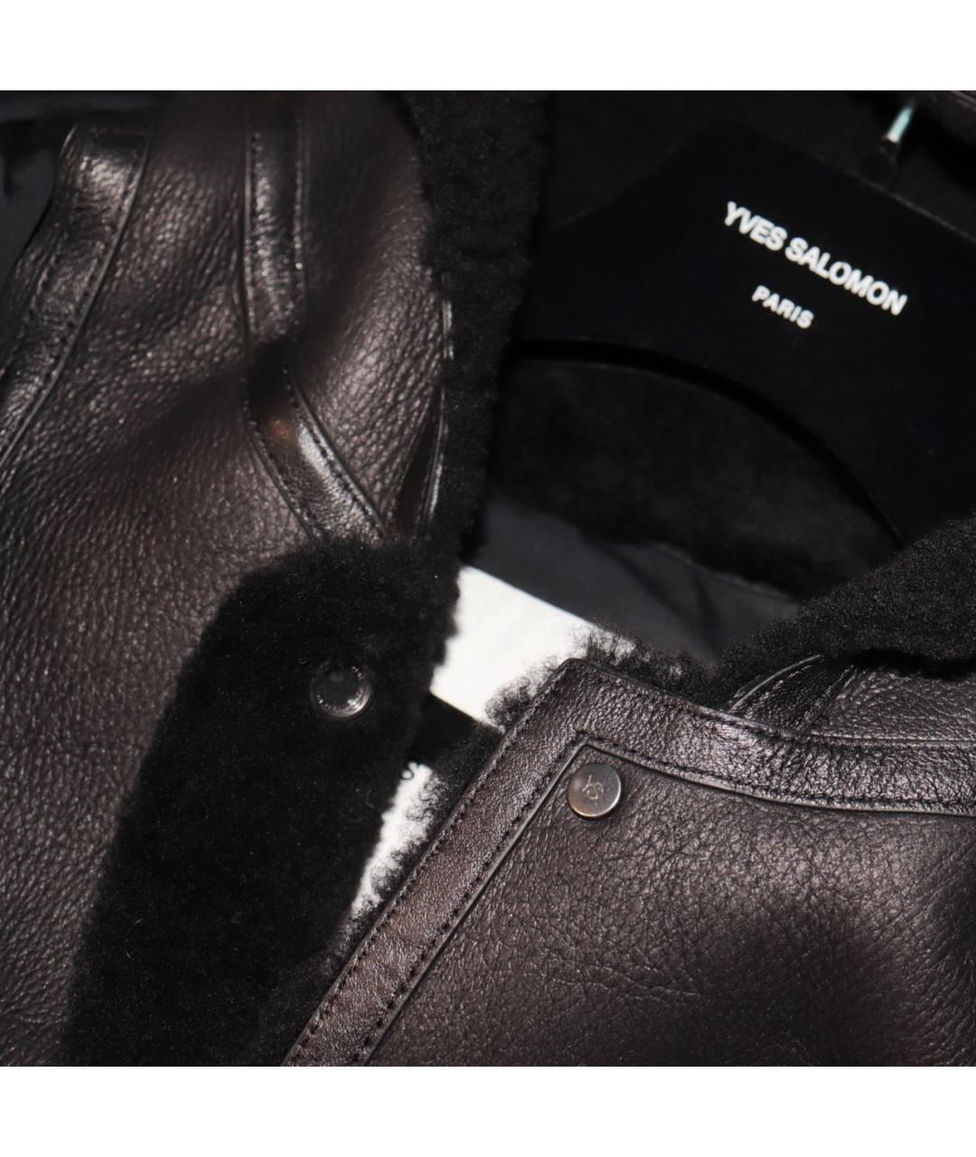 YVES SALOMON Черный пуховик, фото 5