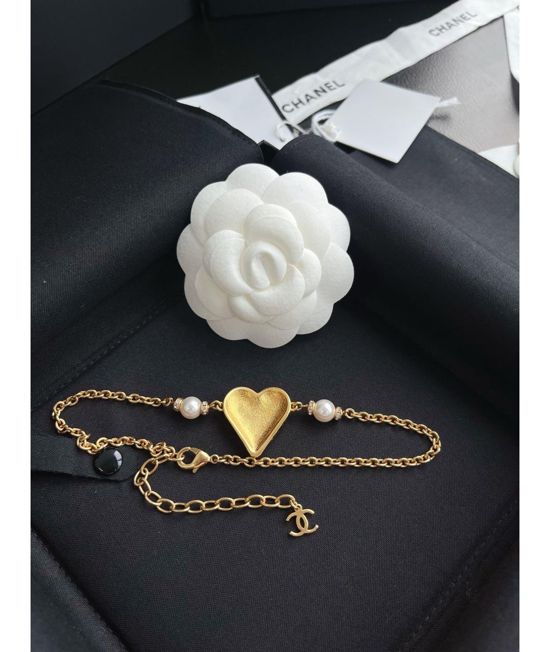 CHANEL Золотой металлический чокер, фото 6