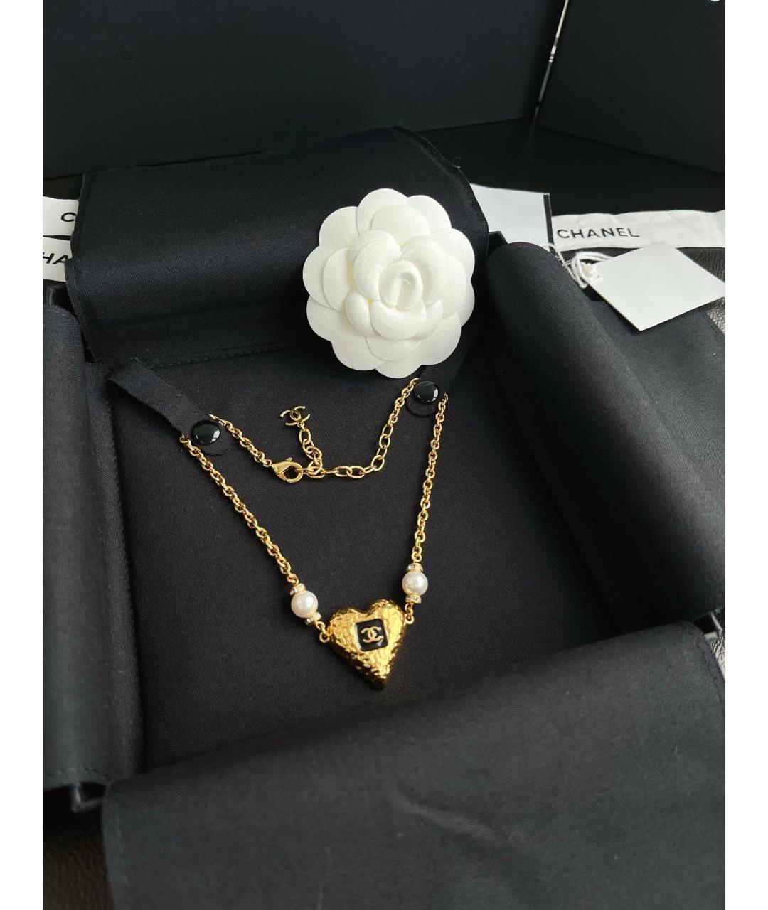 CHANEL Золотой металлический чокер, фото 7