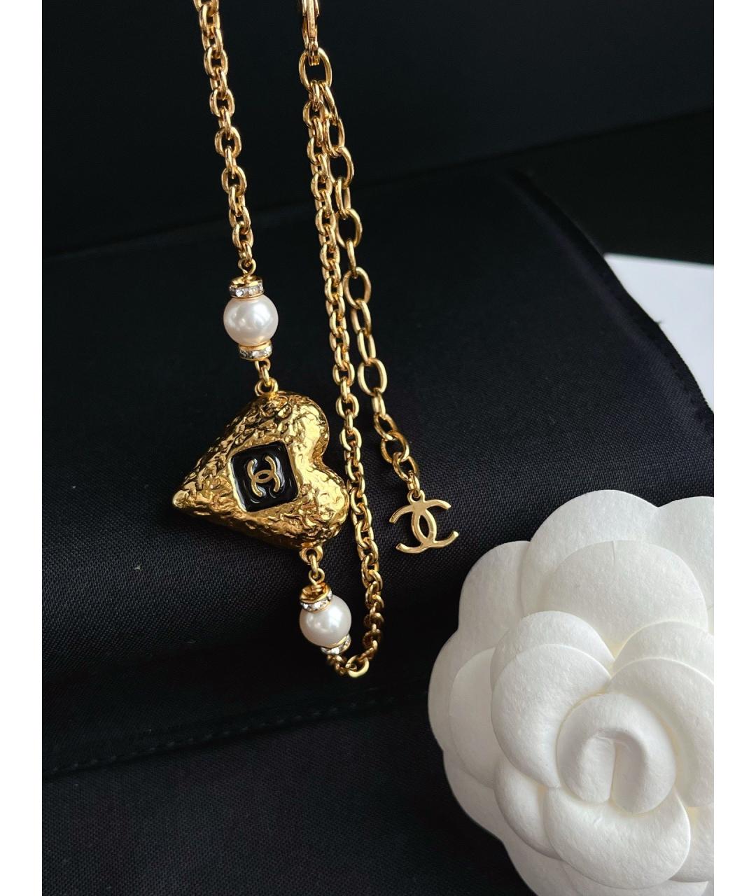 CHANEL Золотой металлический чокер, фото 5