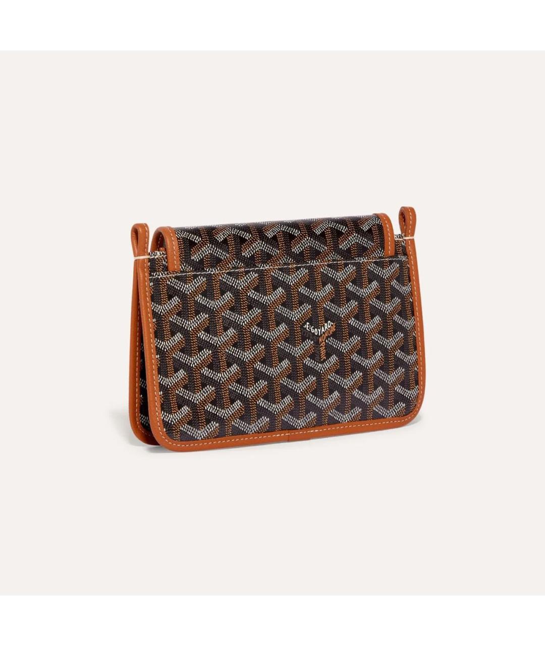 GOYARD Коричневая кожаная сумка через плечо, фото 3