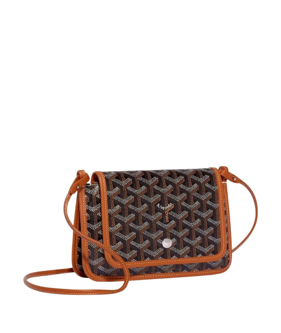 GOYARD Коричневая кожаная сумка через плечо, фото 1