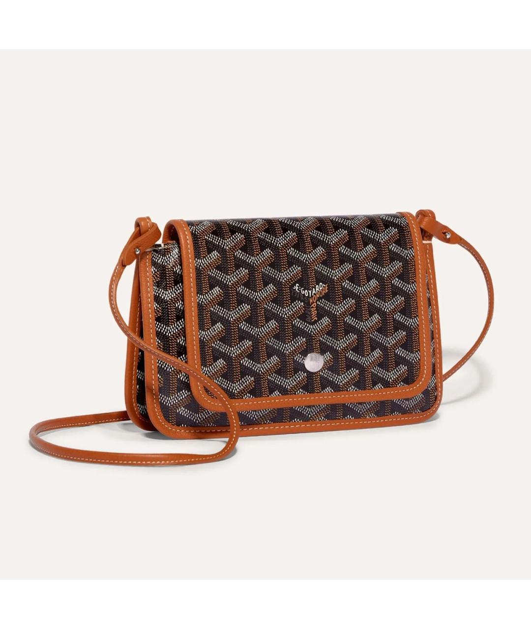 GOYARD Коричневая кожаная сумка через плечо, фото 5