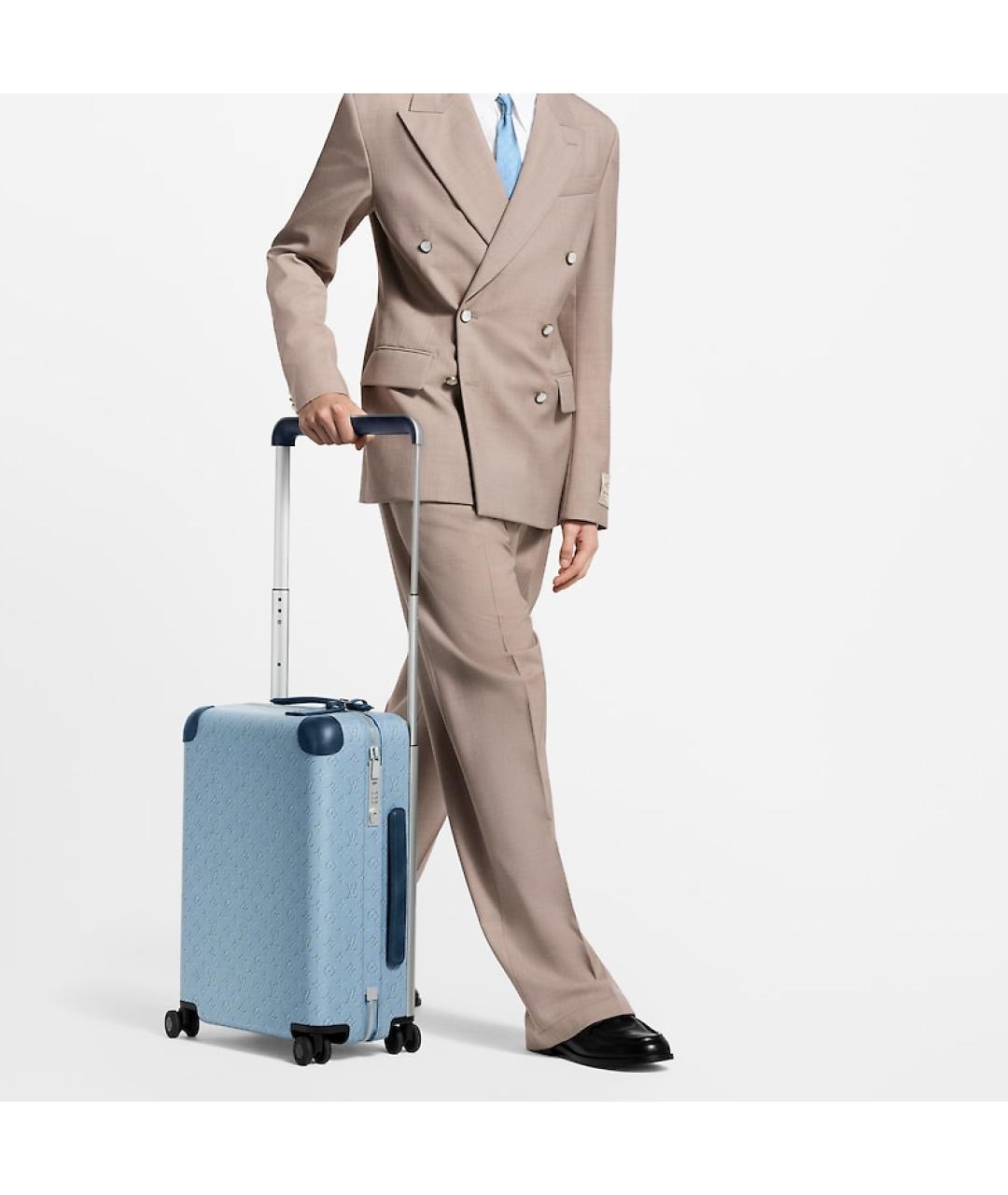 LOUIS VUITTON Голубой чемодан, фото 7