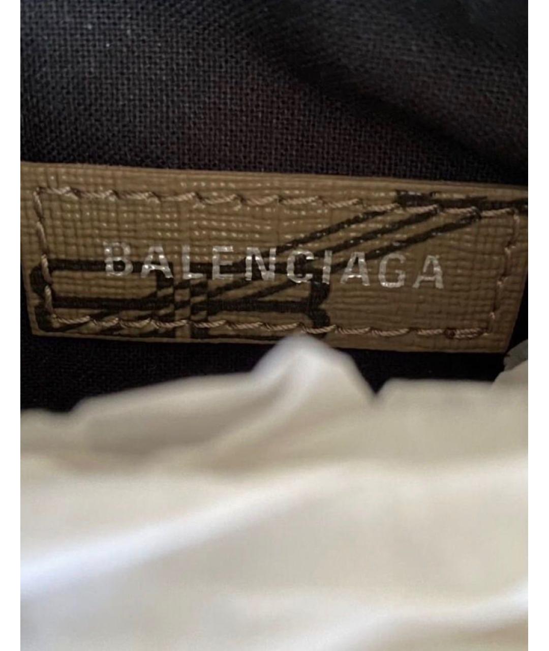 BALENCIAGA Бежевая кожаная сумка через плечо, фото 5