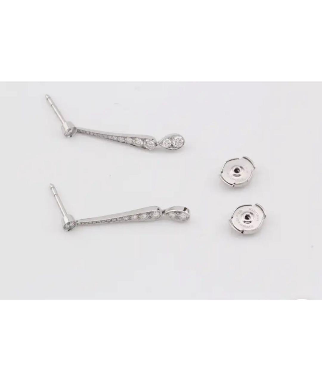 TIFFANY&CO Белые платиновые серьги, фото 3