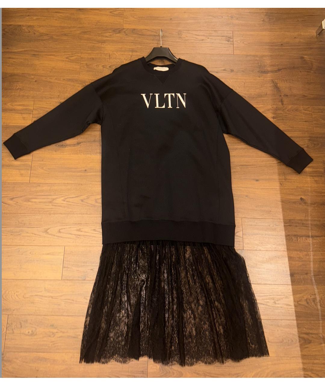 VALENTINO Черный хлопковый джемпер / свитер, фото 4