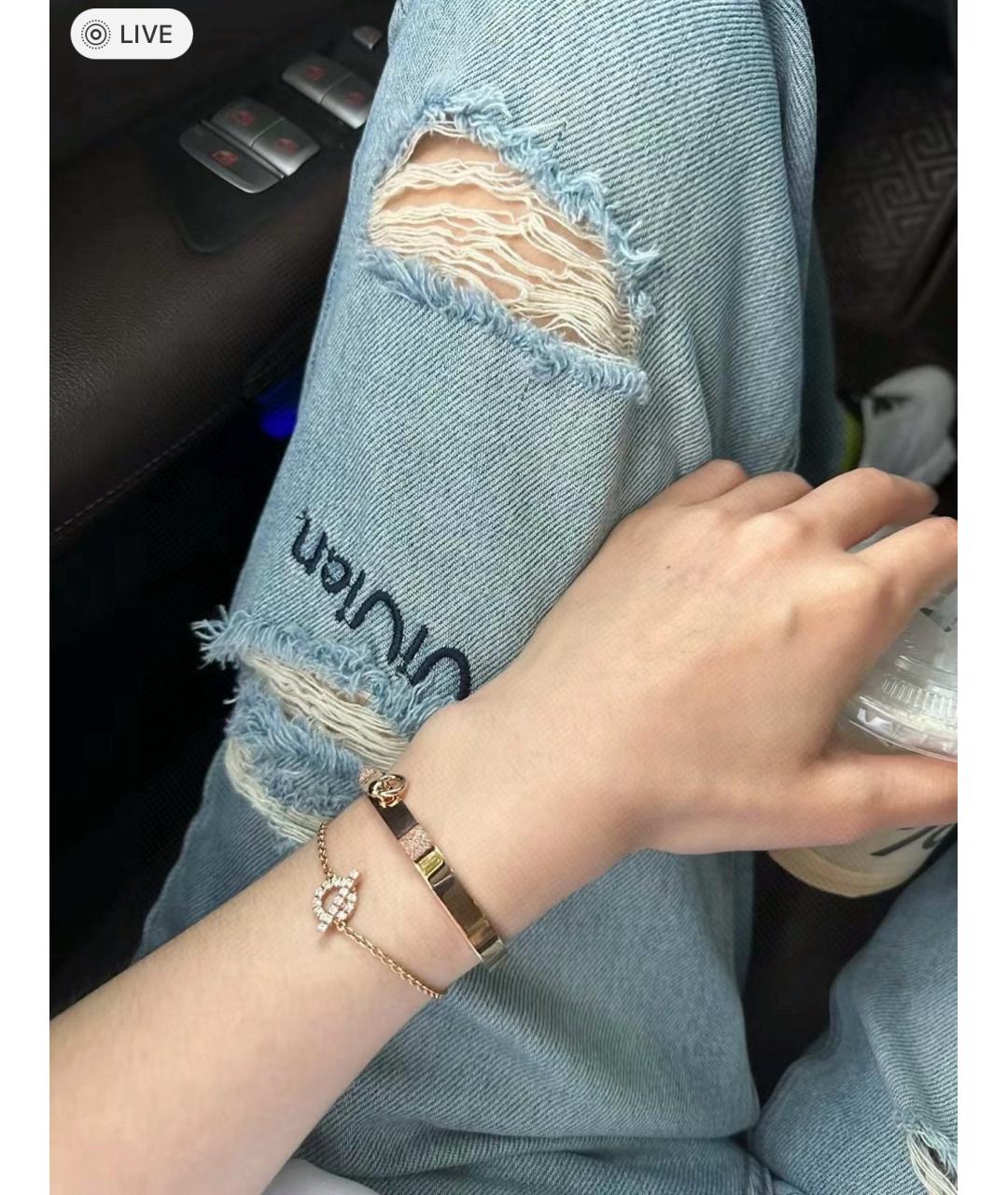 HERMES Золотой браслет из розового золота, фото 8