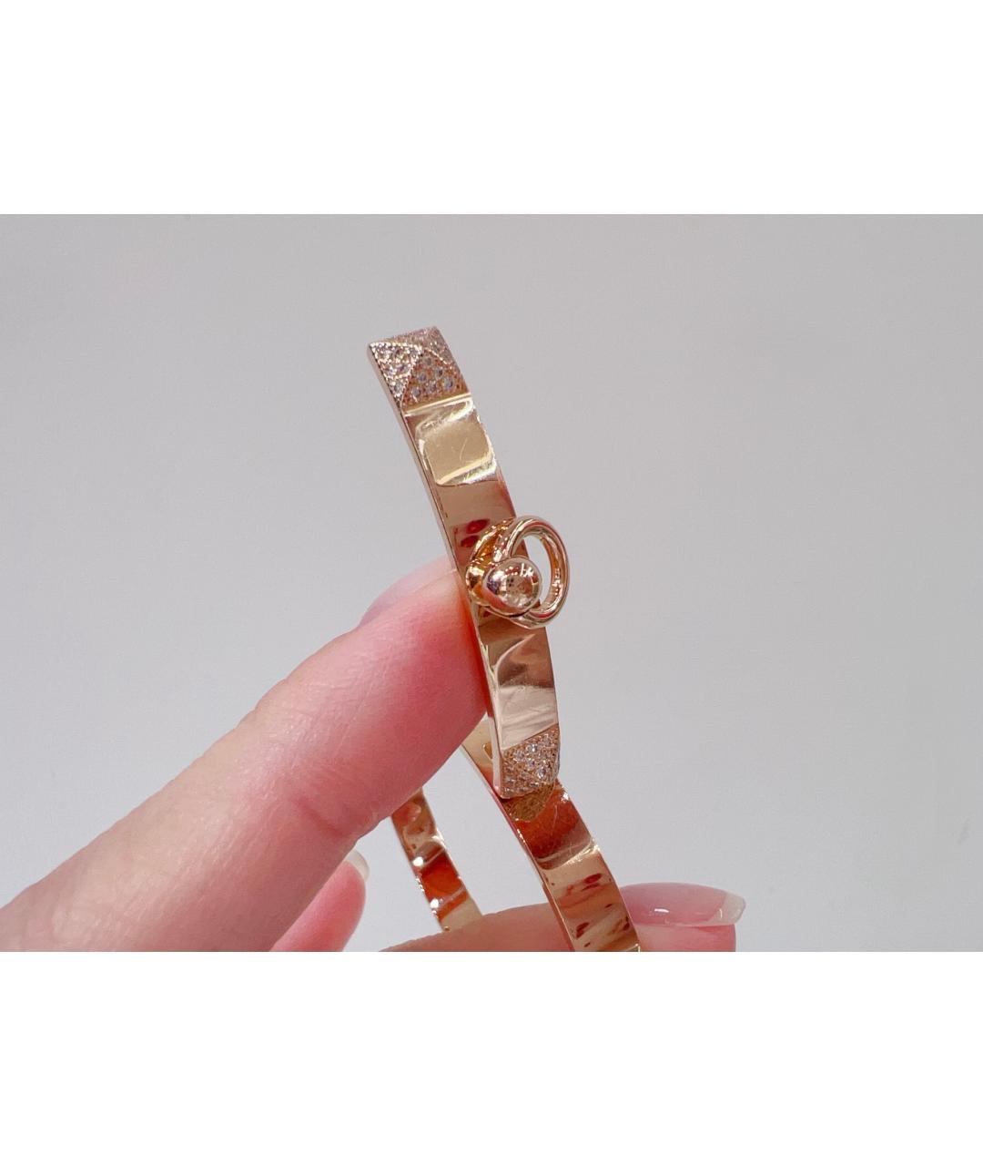 HERMES Золотой браслет из розового золота, фото 6