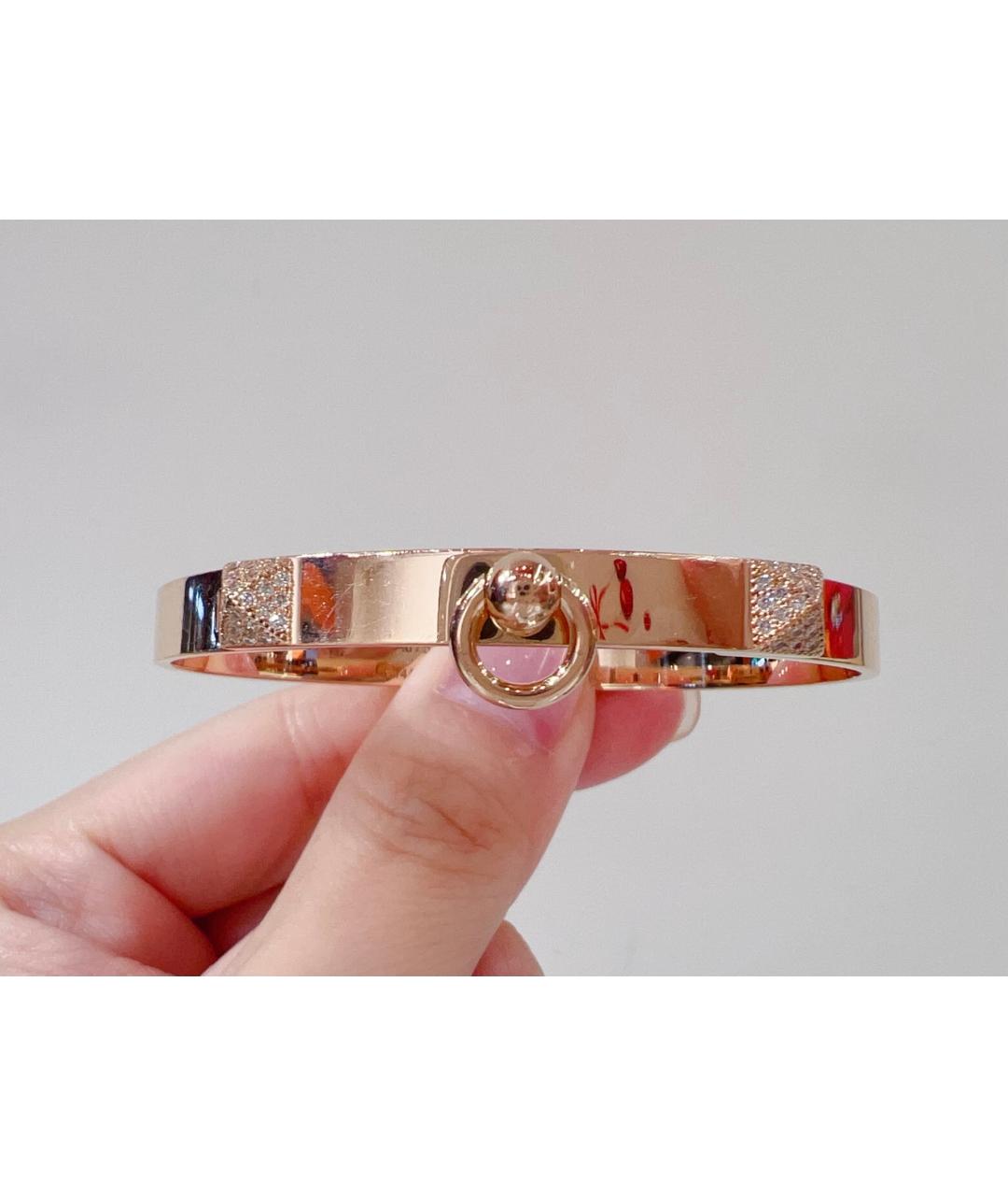 HERMES Золотой браслет из розового золота, фото 7