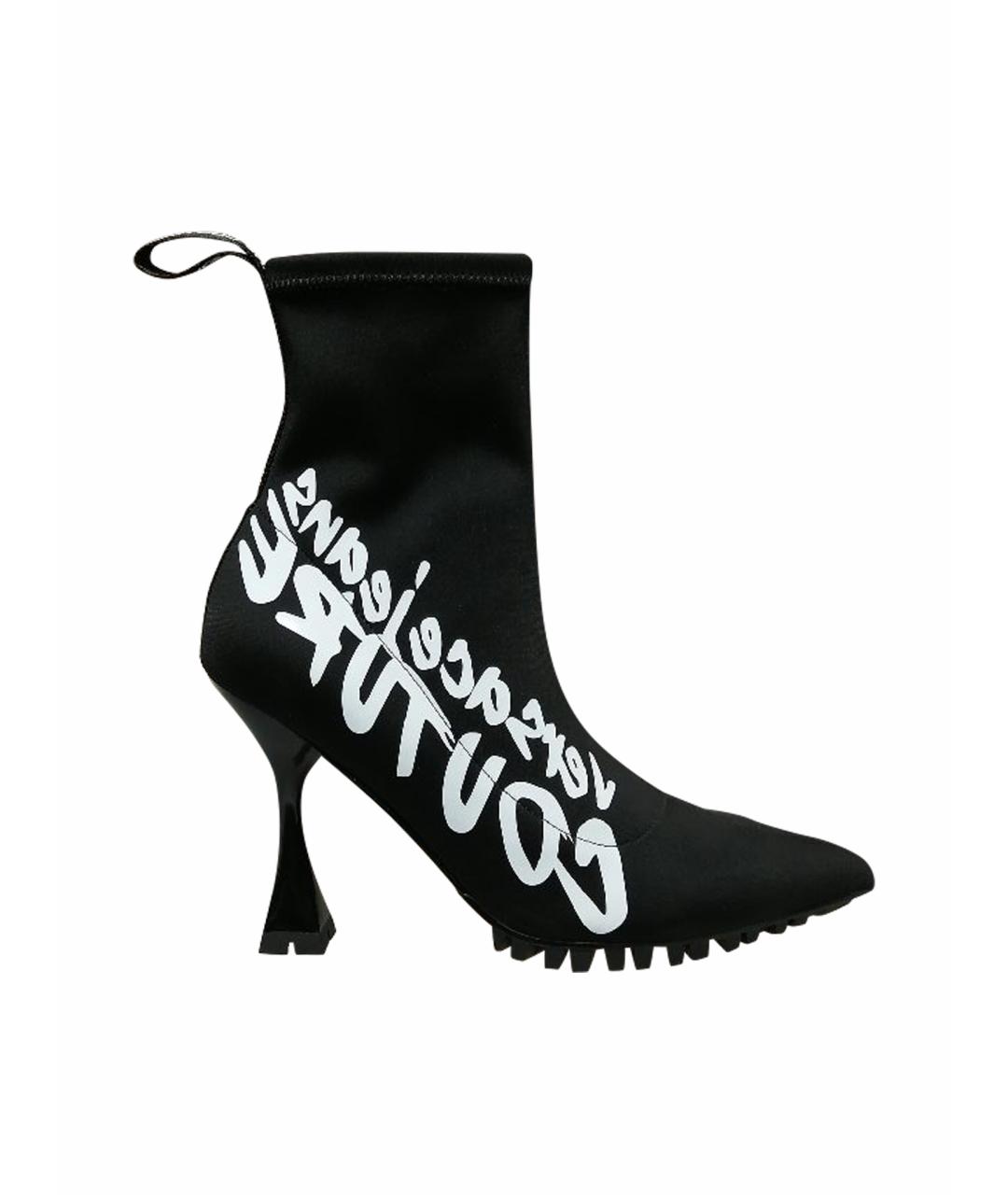 VERSACE JEANS COUTURE Черные ботильоны, фото 1