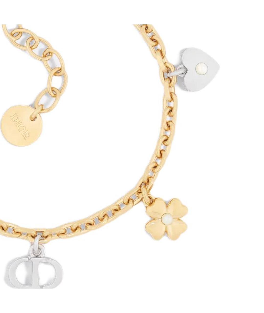 CHRISTIAN DIOR Золотой позолоченный браслет, фото 3