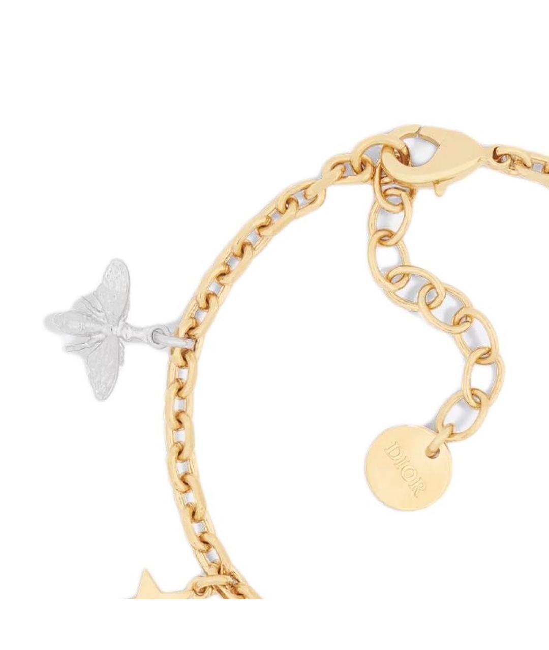 CHRISTIAN DIOR Золотой позолоченный браслет, фото 2