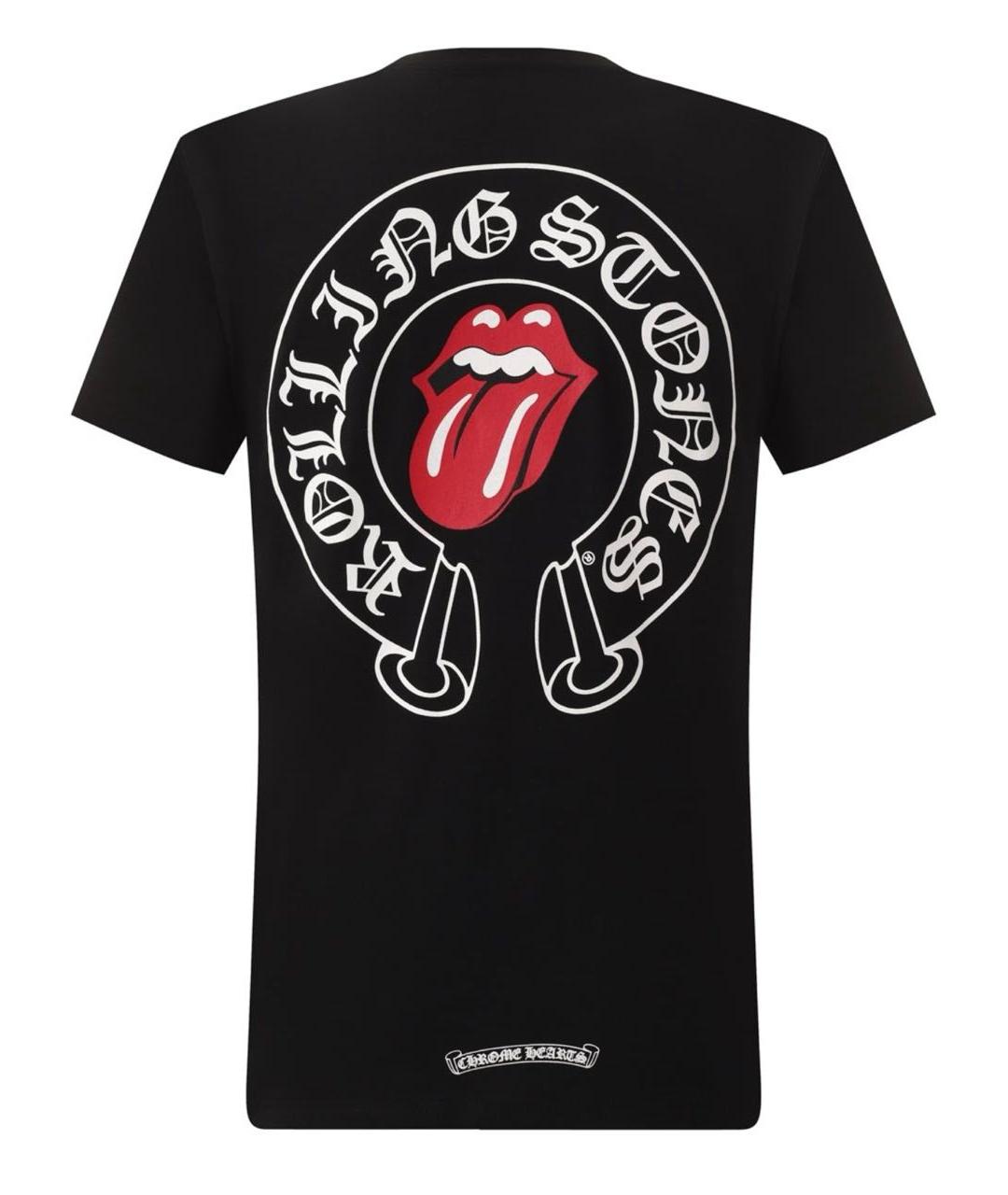 CHROME HEARTS Черная хлопковая футболка, фото 2