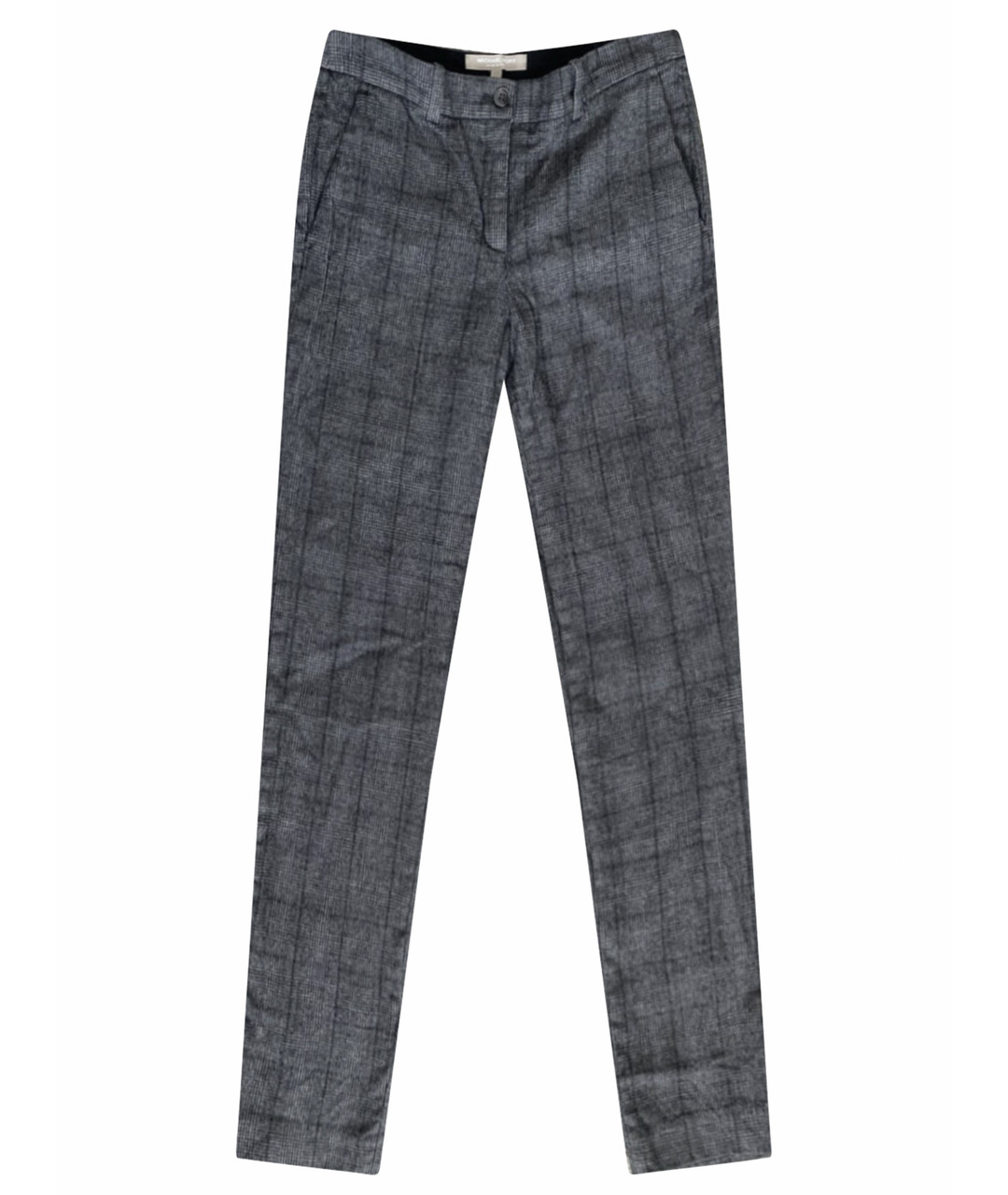 MICHAEL KORS Серые шерстяные прямые брюки, фото 1