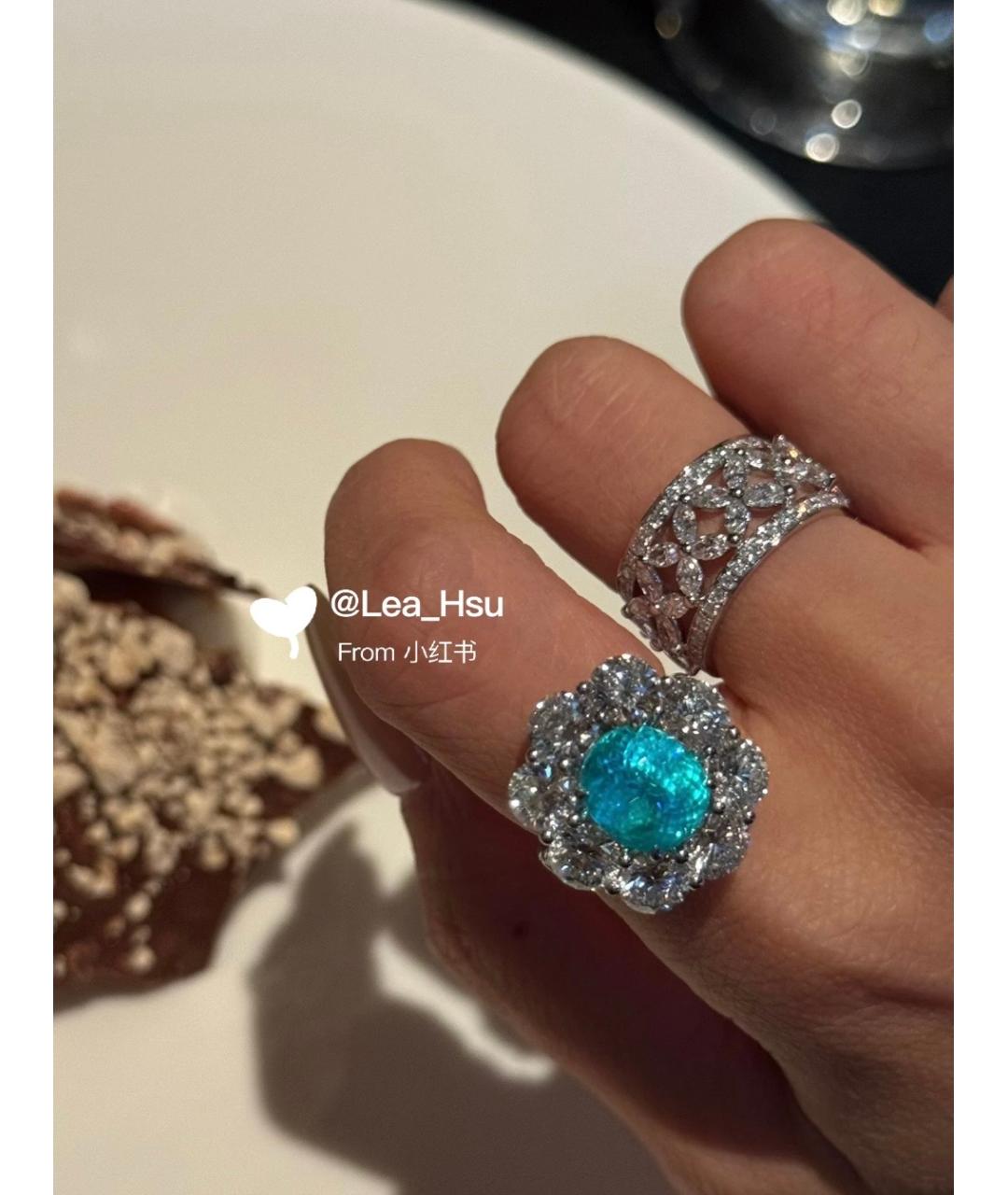 TIFFANY&CO Серебряное платиновое кольцо, фото 8
