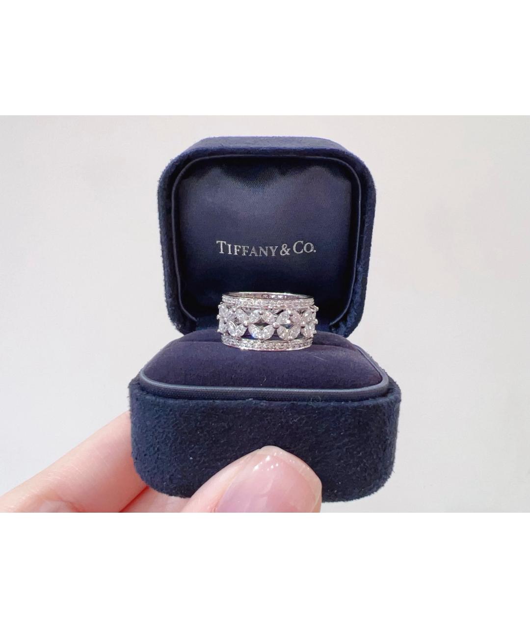 TIFFANY&CO Серебряное платиновое кольцо, фото 2