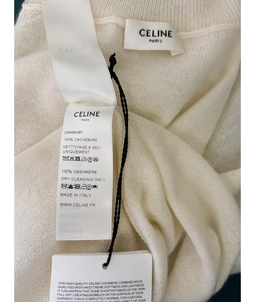 CELINE Бежевая кашемировая водолазка, фото 5