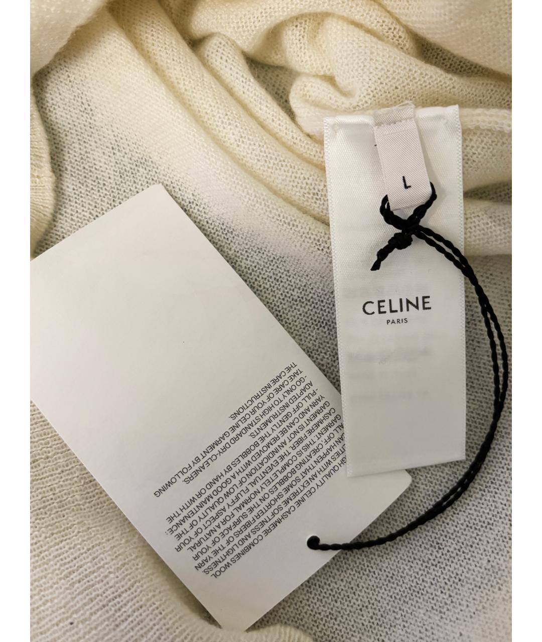 CELINE Бежевая кашемировая водолазка, фото 4