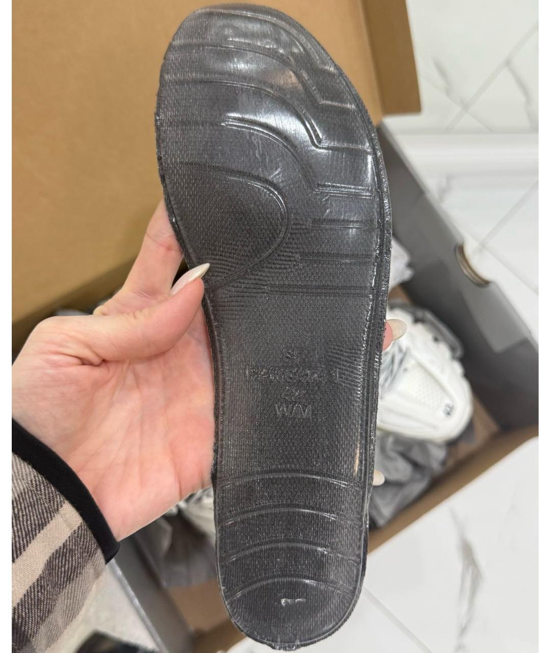 BALENCIAGA Белые текстильные кроссовки, фото 7