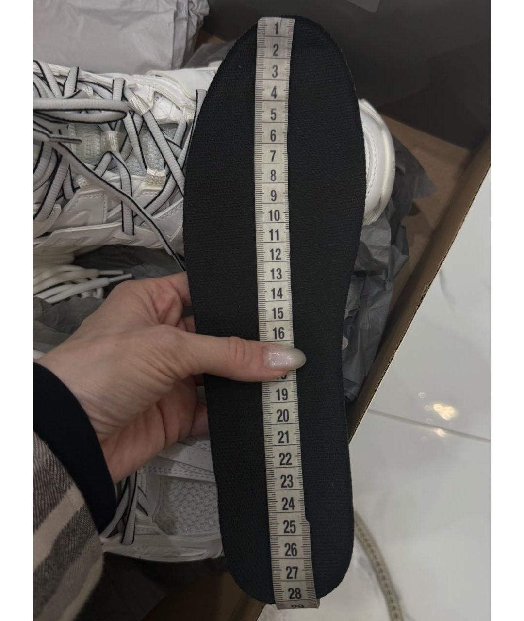 BALENCIAGA Белые текстильные кроссовки, фото 6