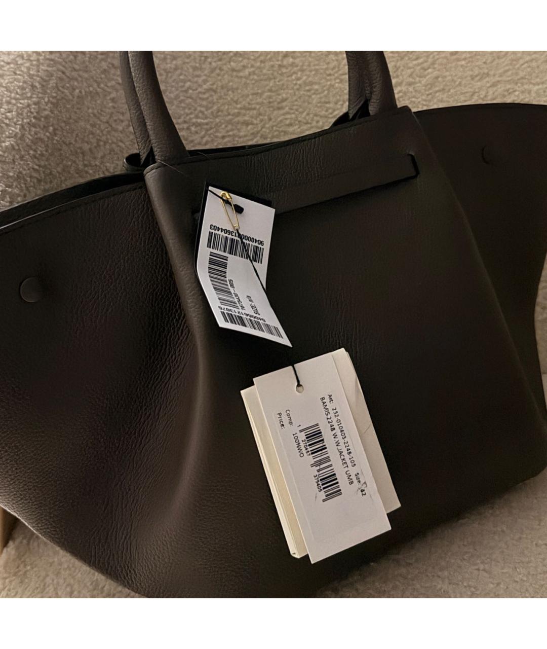 DEMELLIER Коричневая кожаная сумка с короткими ручками, фото 3