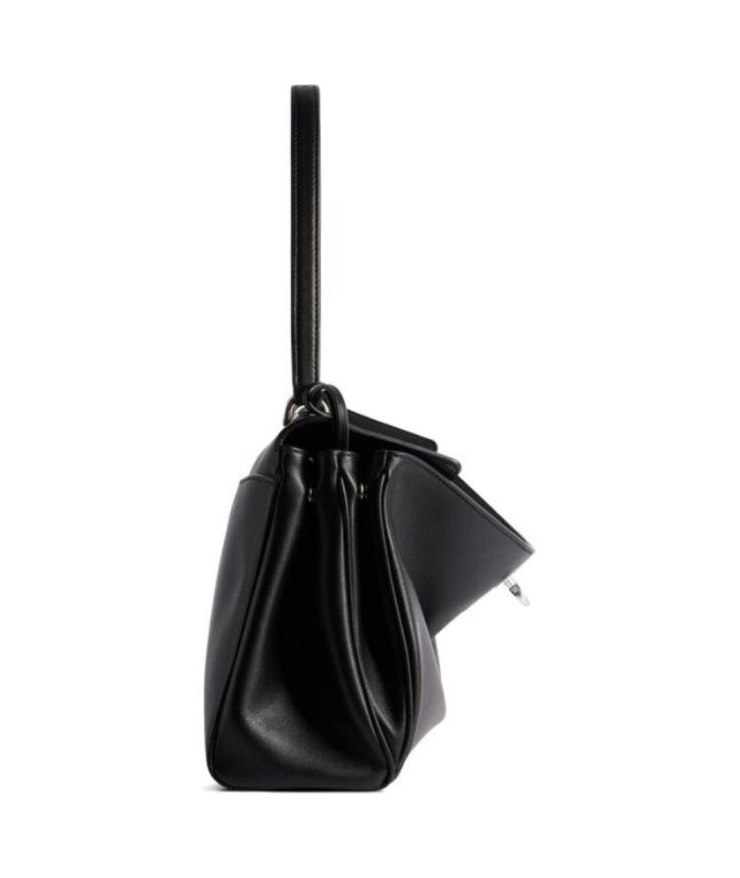 BALENCIAGA Черная кожаная сумка через плечо, фото 3