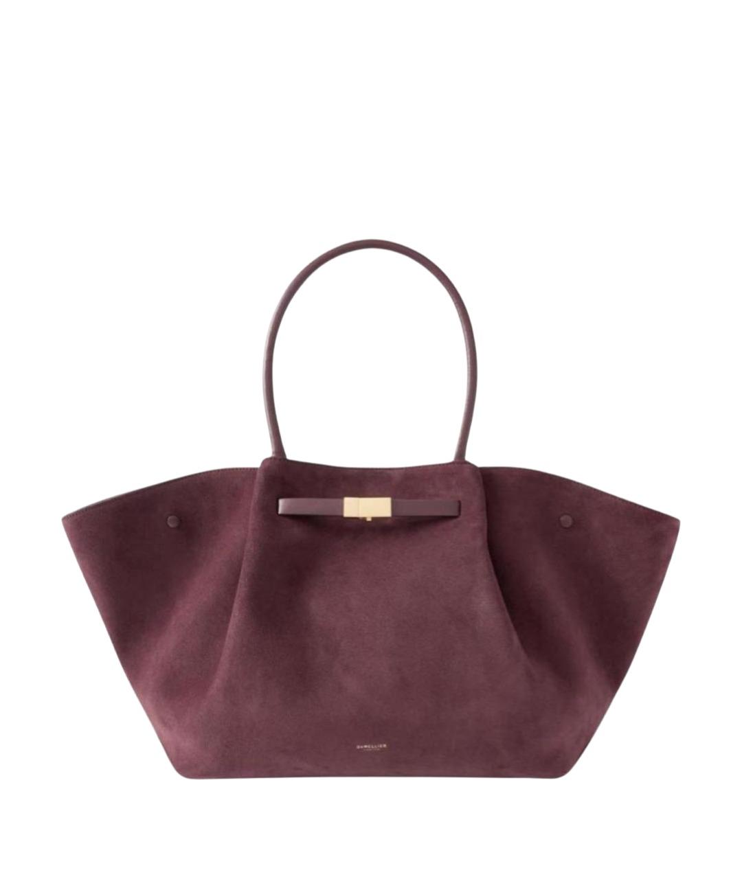 DEMELLIER Бордовая замшевая сумка с короткими ручками, фото 1