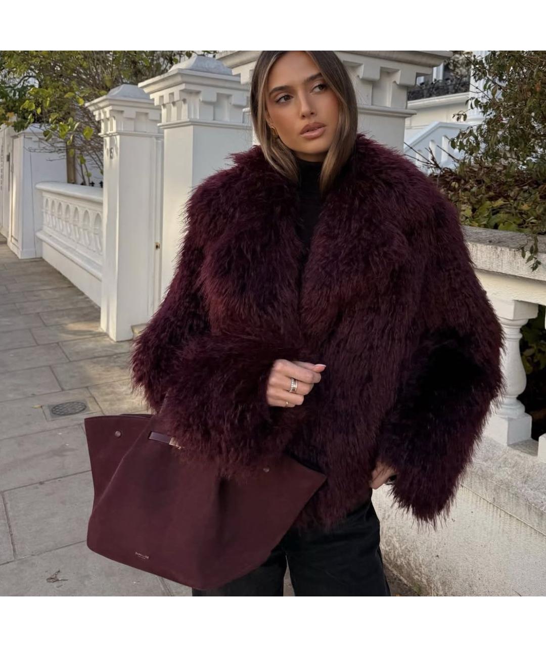 DEMELLIER Бордовая замшевая сумка с короткими ручками, фото 2