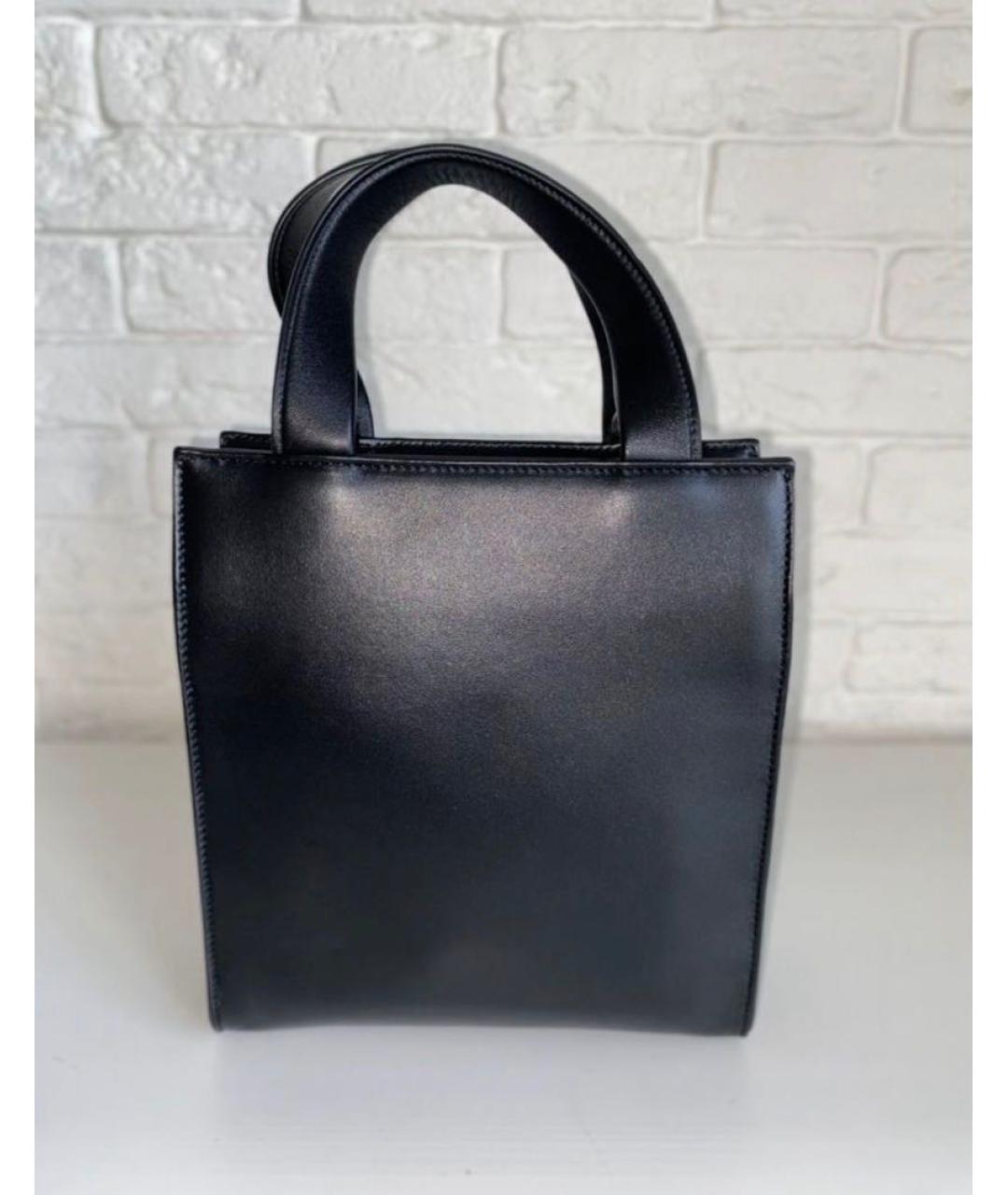 PRADA Черная кожаная сумка тоут, фото 3