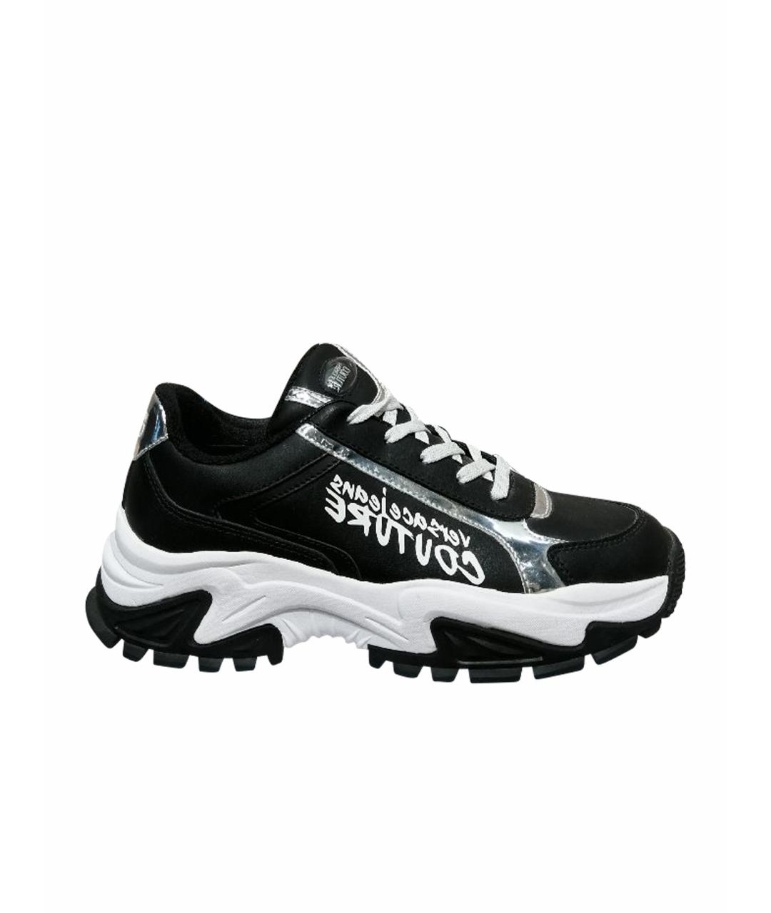 VERSACE JEANS COUTURE Черные кроссовки, фото 1