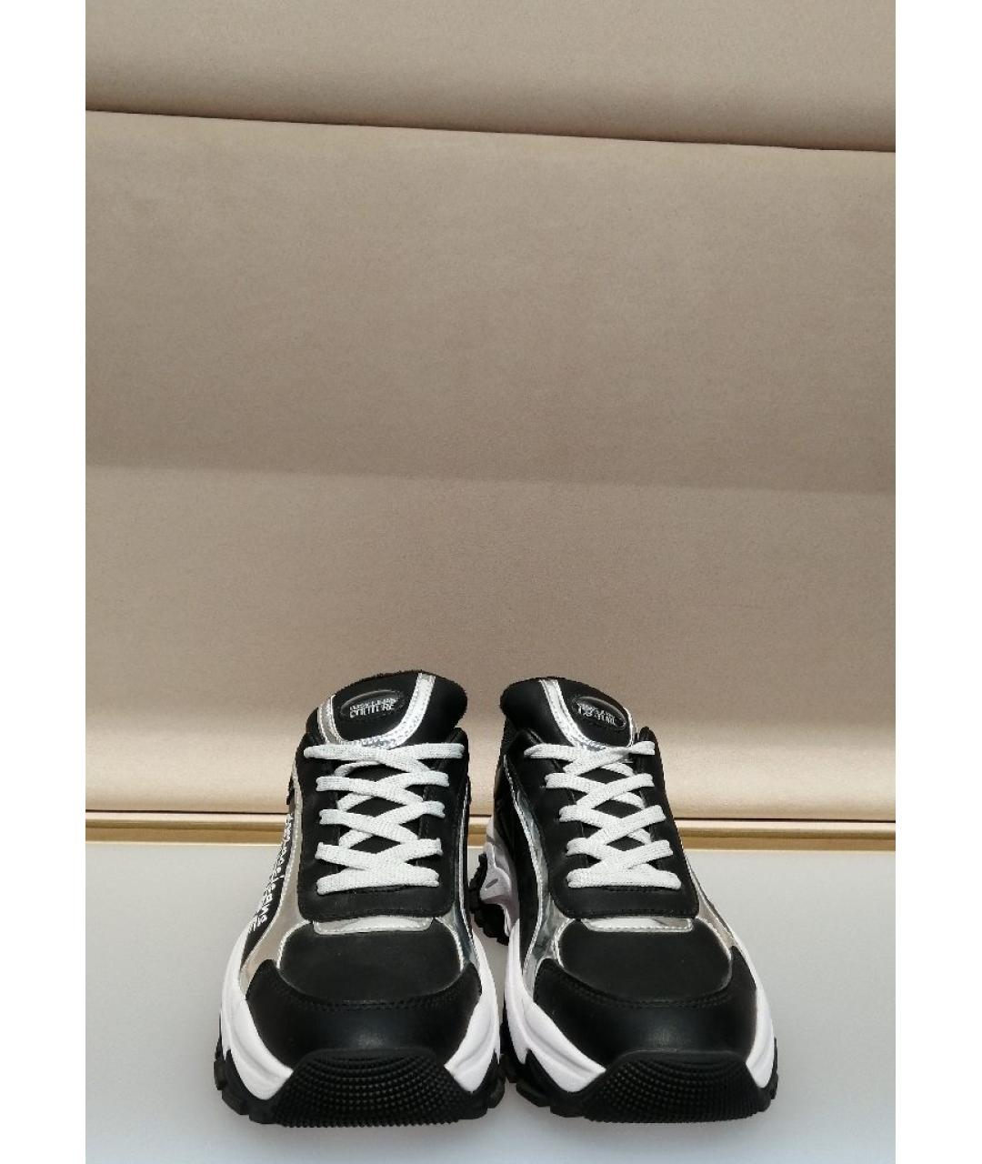 VERSACE JEANS COUTURE Черные кроссовки, фото 2