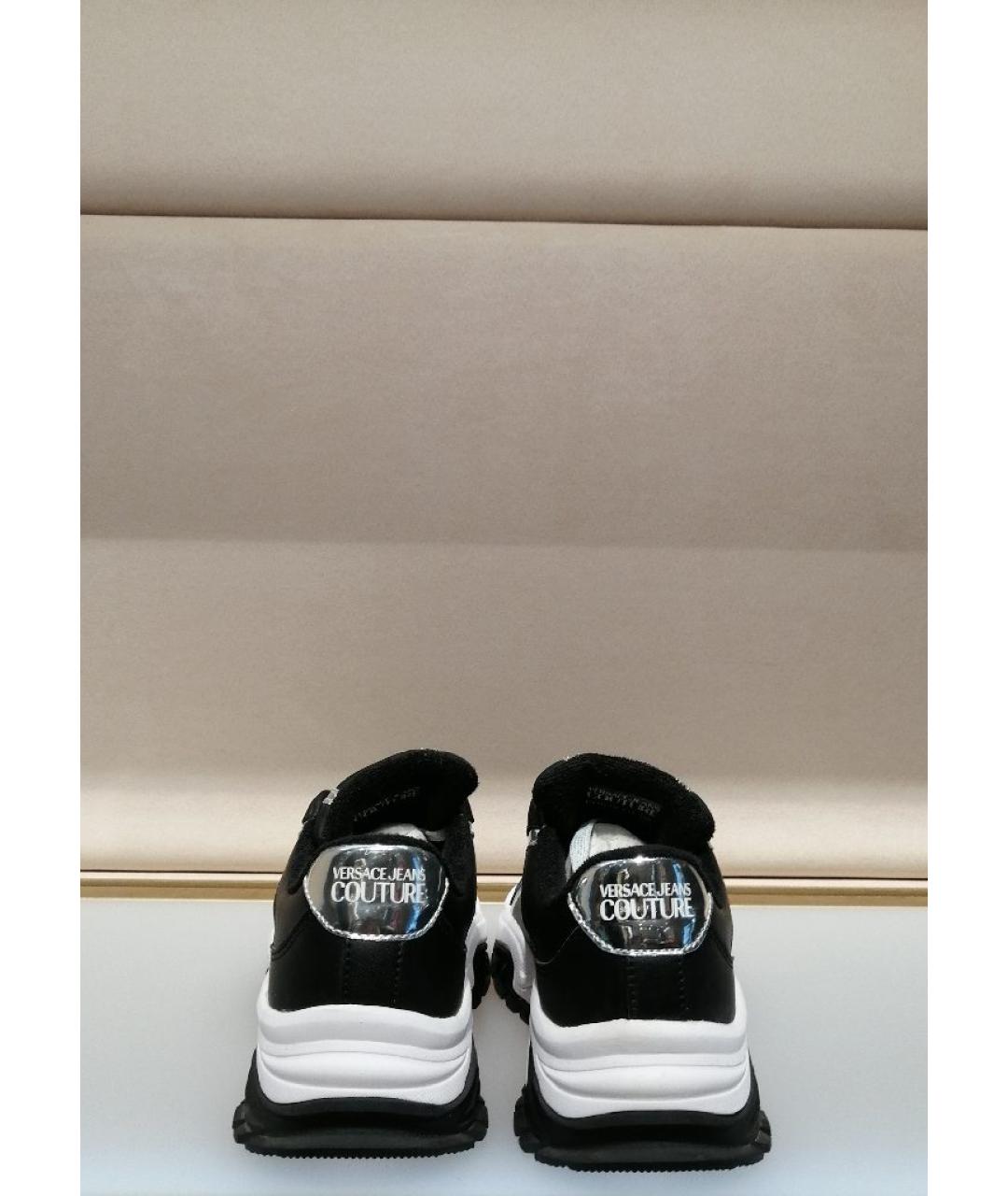 VERSACE JEANS COUTURE Черные кроссовки, фото 3