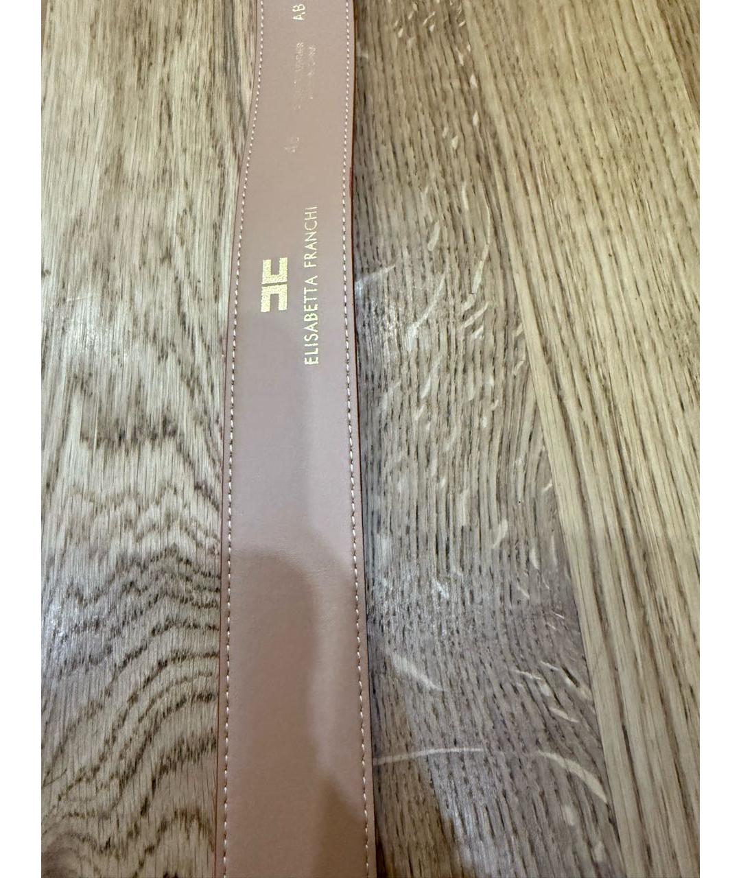 ELISABETTA FRANCHI Розовый ремень из искусственной кожи, фото 3
