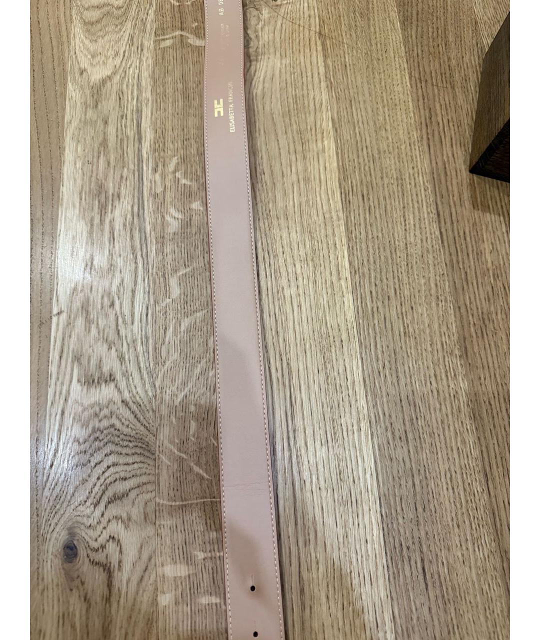 ELISABETTA FRANCHI Розовый ремень из искусственной кожи, фото 8