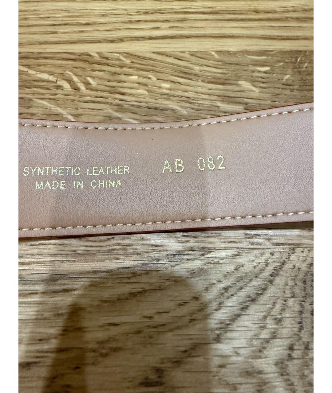 ELISABETTA FRANCHI Розовый ремень из искусственной кожи, фото 5