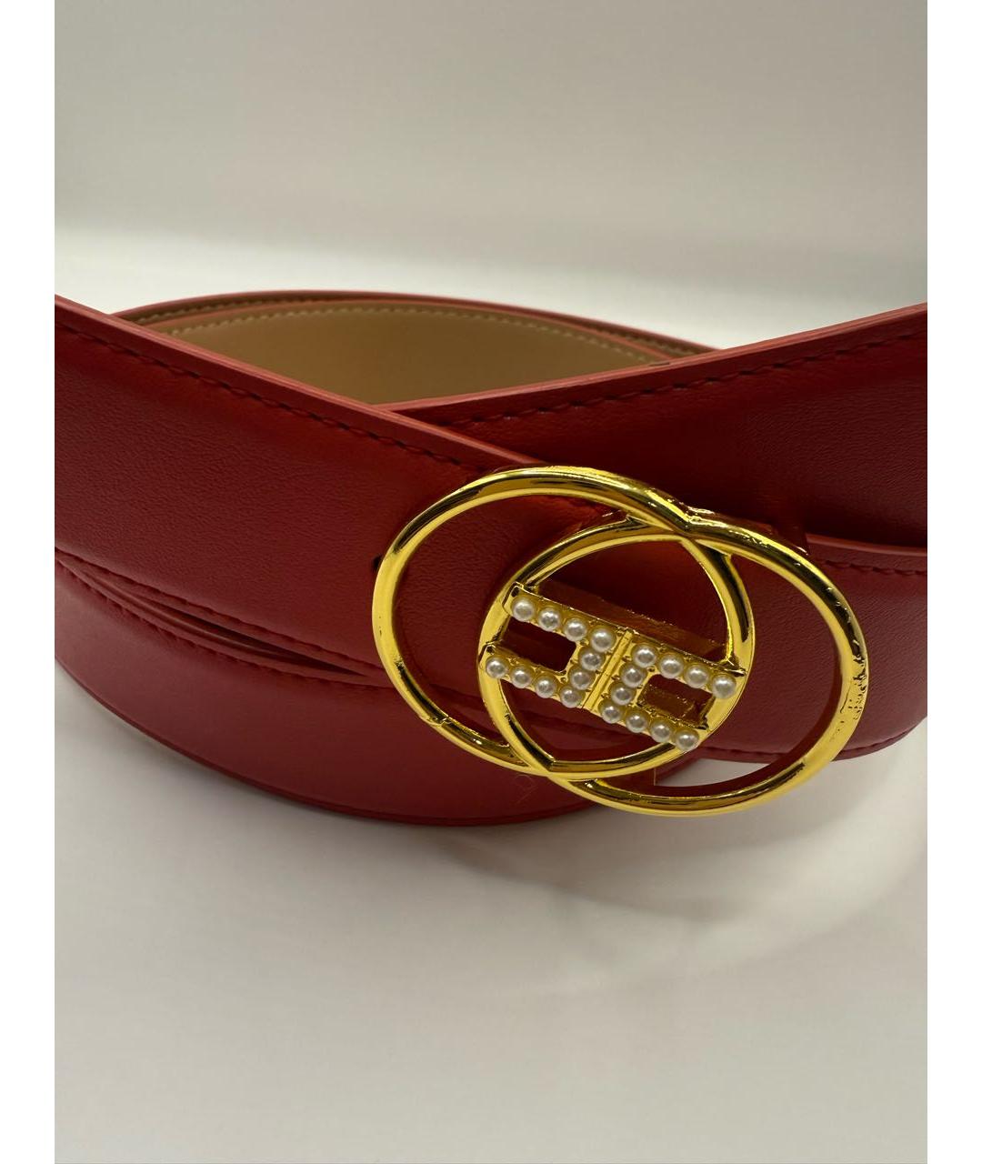 ELISABETTA FRANCHI Розовый ремень из искусственной кожи, фото 9