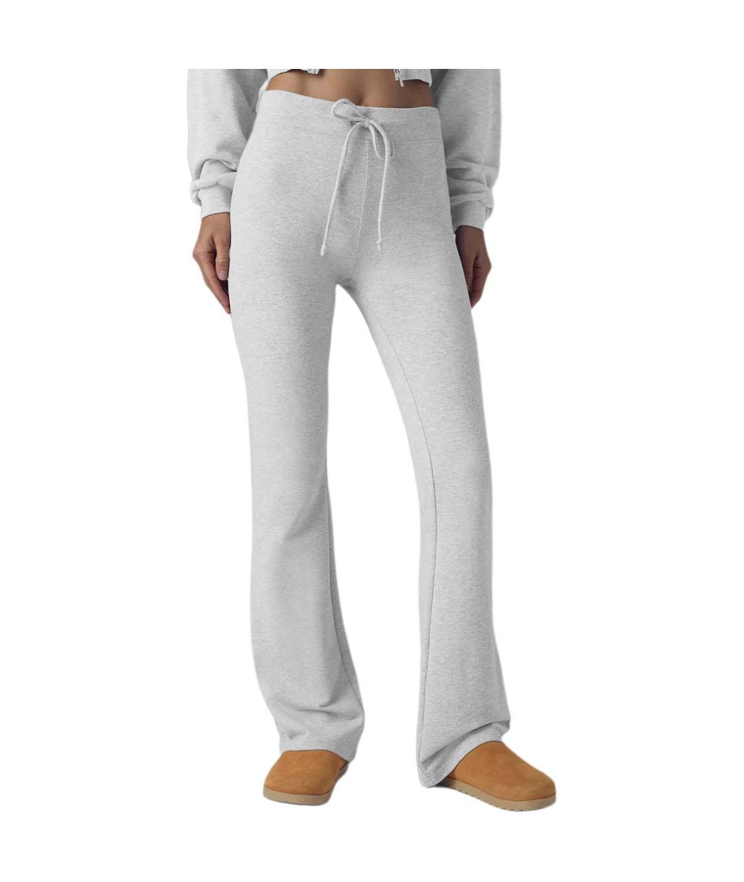 ALO YOGA Серые спортивные брюки и шорты, фото 3