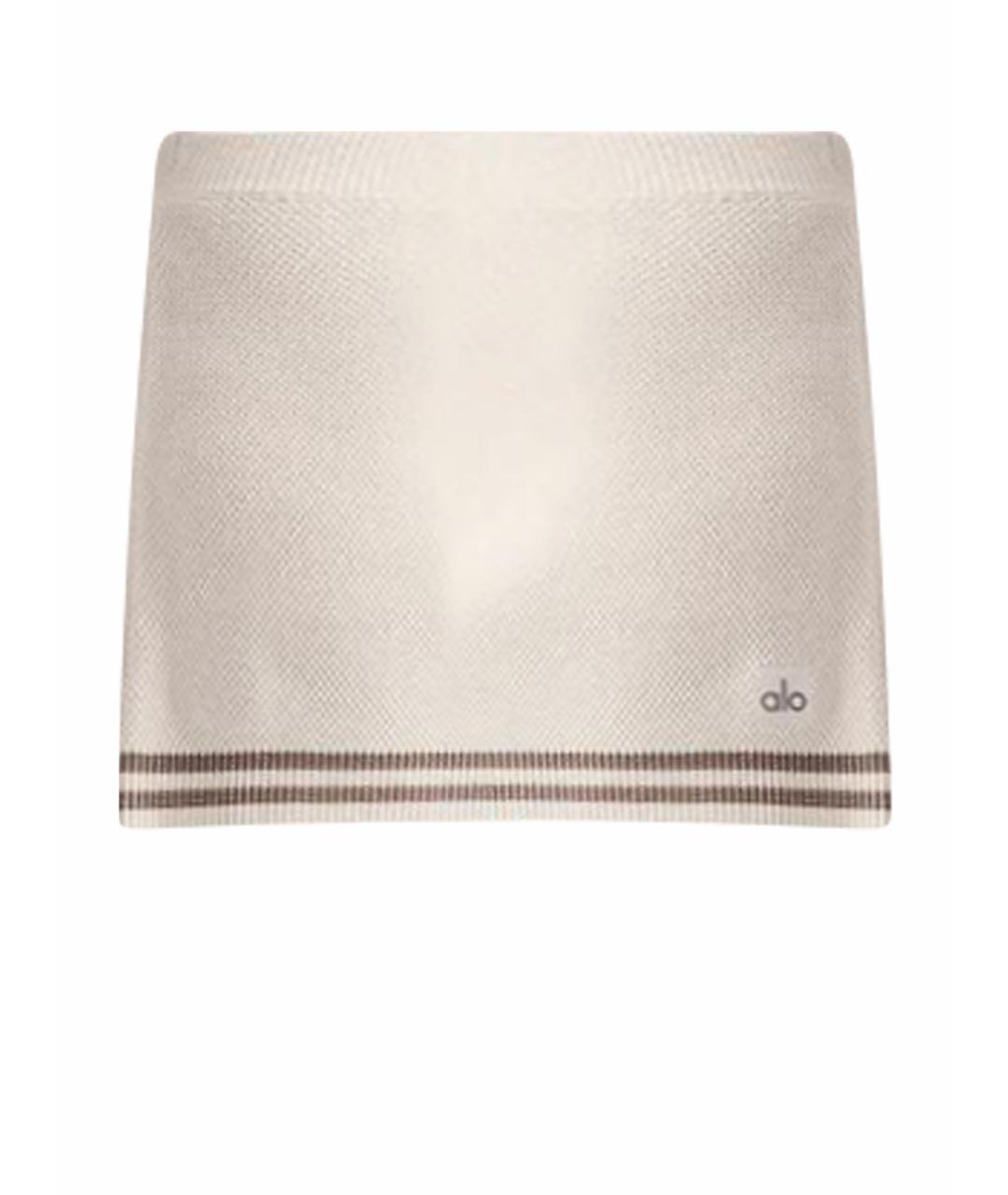 ALO YOGA Белая юбка-шорты, фото 1