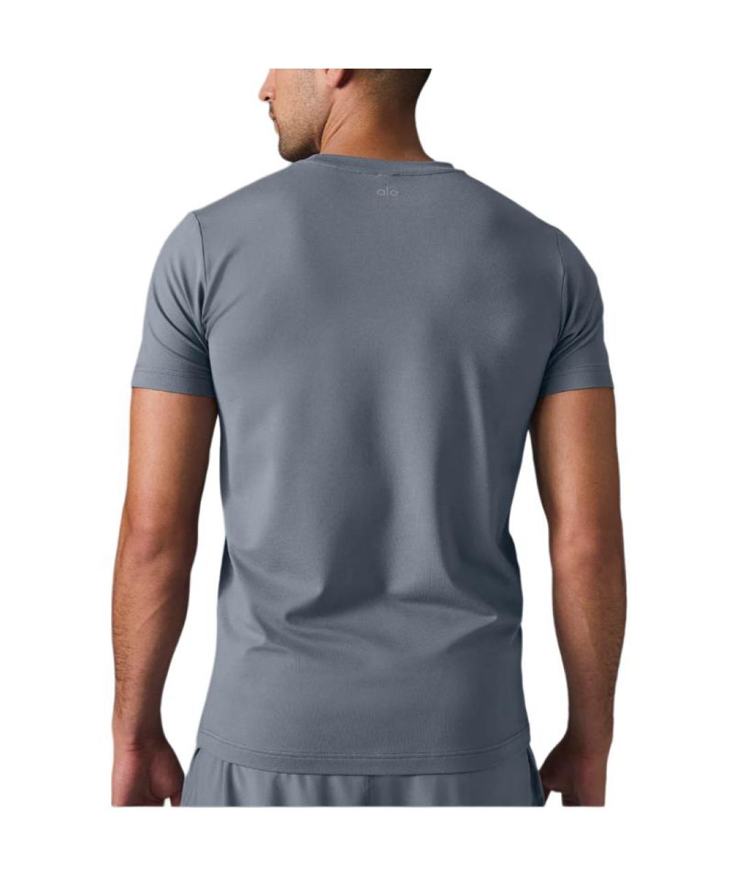 ALO YOGA Серая футболка, фото 2