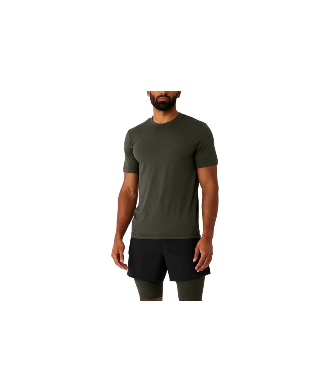 ALO YOGA Хаки футболка, фото 3