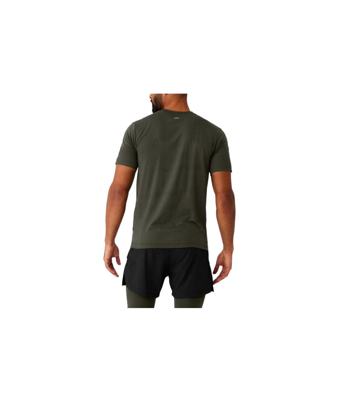 ALO YOGA Хаки футболка, фото 2